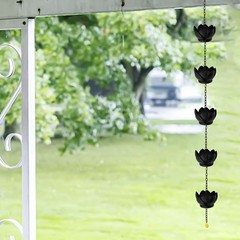 Innovative Gardening Solution Lotuses in a 1 2 Meter Rain Drainage Chain