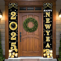 , Xtralarge Happy New Year 2025 Banner – 72X12 Inch | Happy New Year Banner