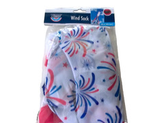 Patriotic Wind Sock FIREWORKS themed Hanging Decor Decorations 40″ July 4th