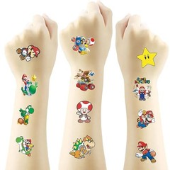 60 Pcs Cartoon Temporary Tattoos for Kids, Children’s Temporary Colorful B