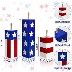 4th of July Fireworks Decorations for Indoor 250th Anniversary USA Patriotic