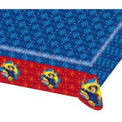 (PKT) Child Fireman Sam Plastic Tablecover Table Cover