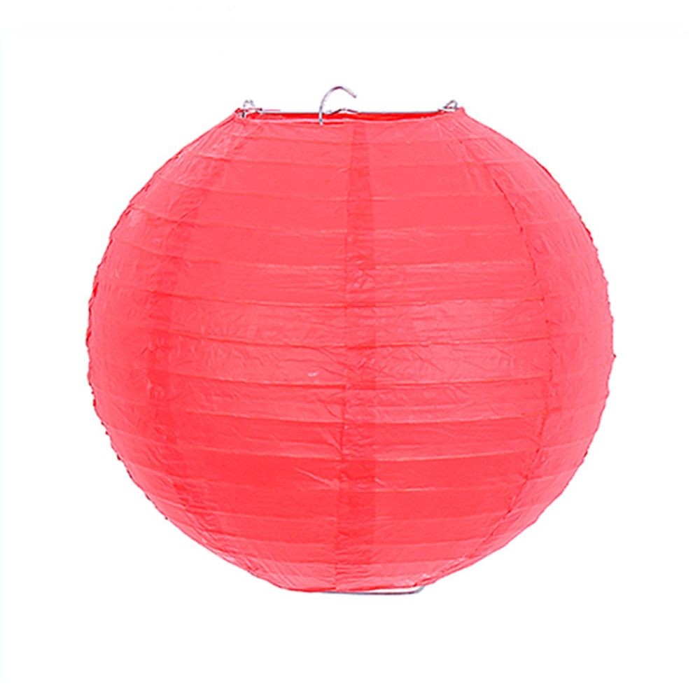 Round Paper Lantern 8/12/16inch Regular Shade Festive Lanterns Home Decoration