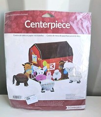 Farmhouse Fun 3-D Centerpiece Set Farm Birthday Party Decorations