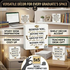 Graduation Decorations 2026 College Graduation Gifts Her for Him Quote Wood Box