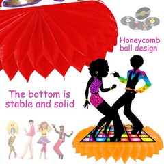 10Pcs 70s Disco Honeycomb Centerpieces Disco Fever Party Decorations Dancing …
