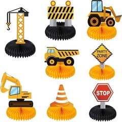 8 Cute Construction Zone Centerpieces for Baby Showers and Birthday Celebrations