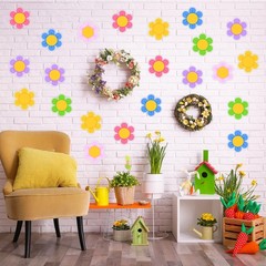 60 PCS Spring Flower Paper Cutouts Bulletin Board Classroom Decorations