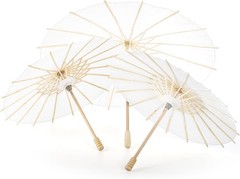 10 Pack Paper Umbrellas, 12″ 16″ Decorative Oil Parasol for Crafts