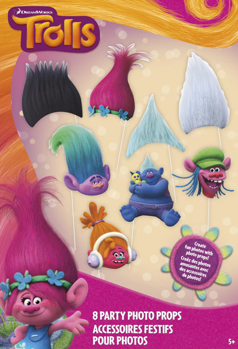 Trolls Birthday Party Decorations ANY AGE Banner Centerpieces Swirls Photo Props