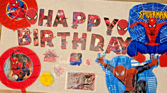 Spiderman Party Supplies Birthday Decor Backdrop Banner Balloon US Seller! Fast!