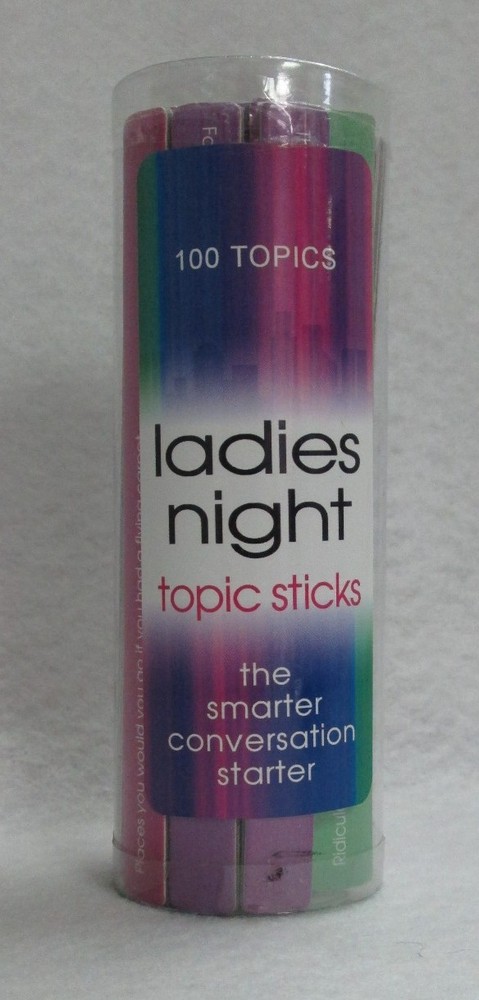 Ladies Night 100 Topic Sticks Game Play Fun Starter Bridal Shower Girl Hen Night
