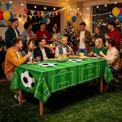 Waterproof Soccer Table Covers – 2 Pack for Memorable Soccer Parties and Events