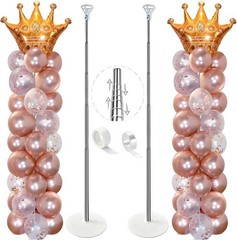 Balloon Column Stand Kit, Set of 2, 7 Feet Height Adjustable Balloon Tower