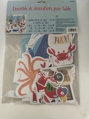 Pirate AARGH table decorating kit party kids ship center peice