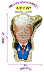 HUGE 40-Inch Donald Trump Gold Foil Balloon