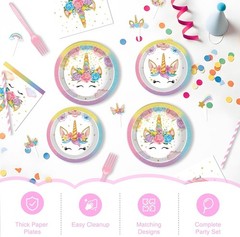 Unicorn Happy Birthday Decorations Set NEW