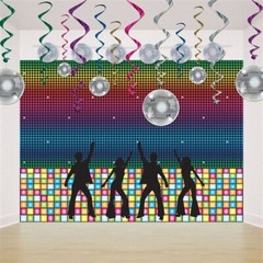 Disco Dancer Silhouettes Plastic 32.75″ and 36.5″ 1970’s 70’s Decorations Party