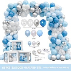 Winter Onederland Birthday Standard Banner Size, Light Blue, White, Silver