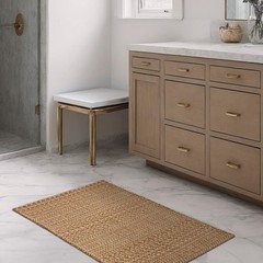 2×3 Textured Washable Entry Rug, Natural Woven Low-Profile Door Mat with Non-…