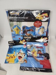 Fun Pokemon Party Game Table Decorations Loot Bags Lot Catch That Pikachu New