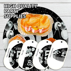96Pcs 50Th Black and Silver Birthday Party Supplies Cheers to 50 Years Party Pla