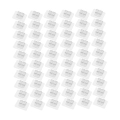 Transparent Outdoor String Light Hooks: 60-Pack Self-Adhesive Cable Clips!