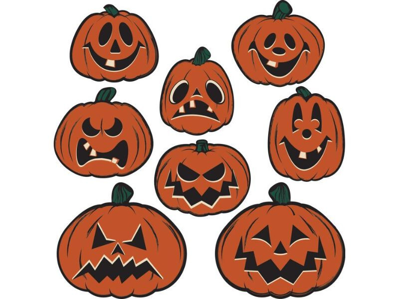 Wholesale Vintage Halloween Beistle Pumpkin Cutouts 12 Packs Bulk Party Supplies
