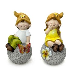 Porcelain Garden Gnome Statue for Home For Courtyard and Outdoor Display