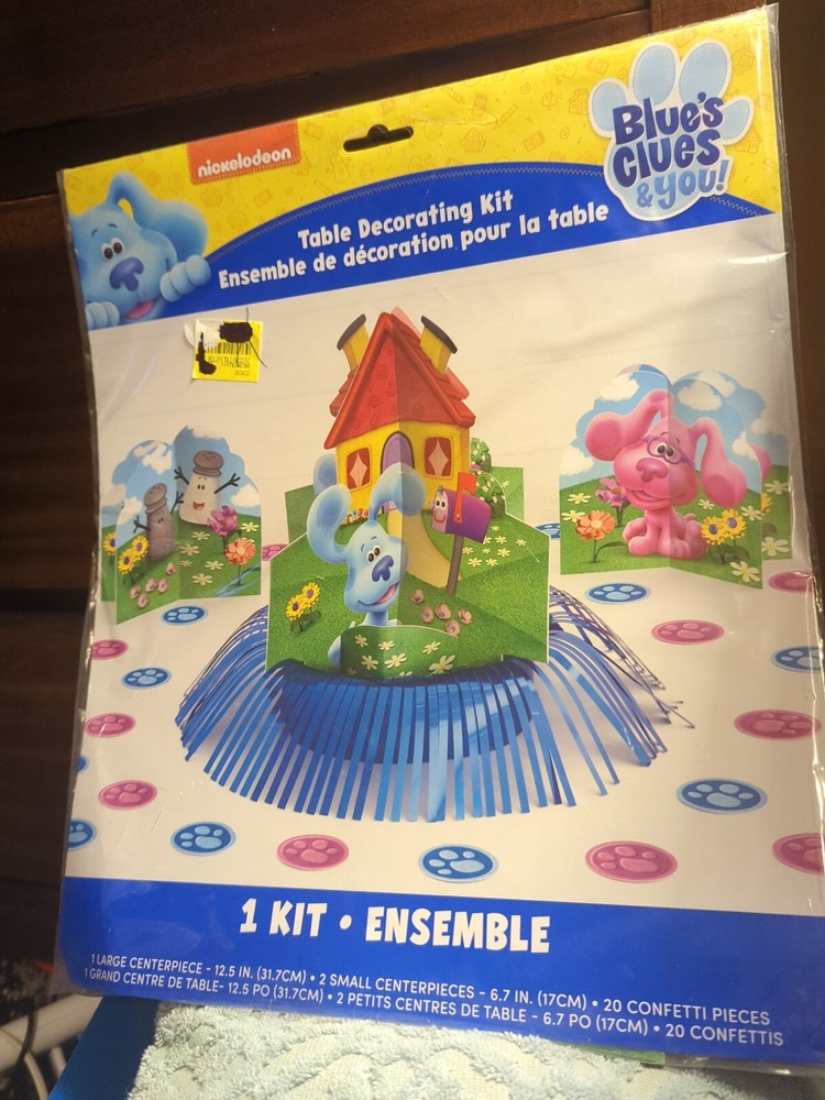 Nickelodeon Blues Clues & You Table Decorating Kit New Birthday Party supplies