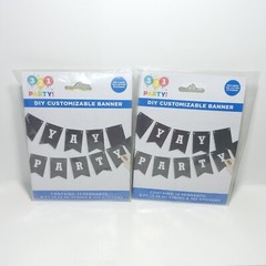 2 DIY Customizable Banner Kits With 102 Letters Each, Brand New