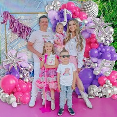 Music Hunter Balloon Arch Kit – 153Pcs Kpop Party Decorations with Disco Ball…