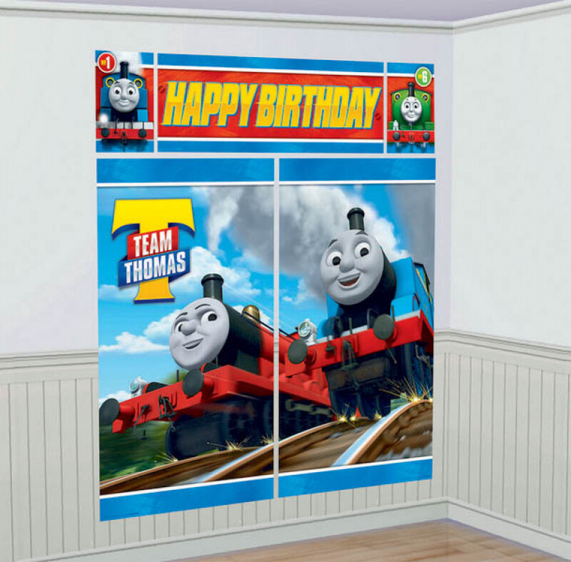 Thomas the Tank Wall Decorating Kit/Scene Setter – Thomas the Tank Party