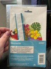 Tropical Hanging 12″ Fan Macaw Bird Summer Party Favor Decoration Supply New!!!