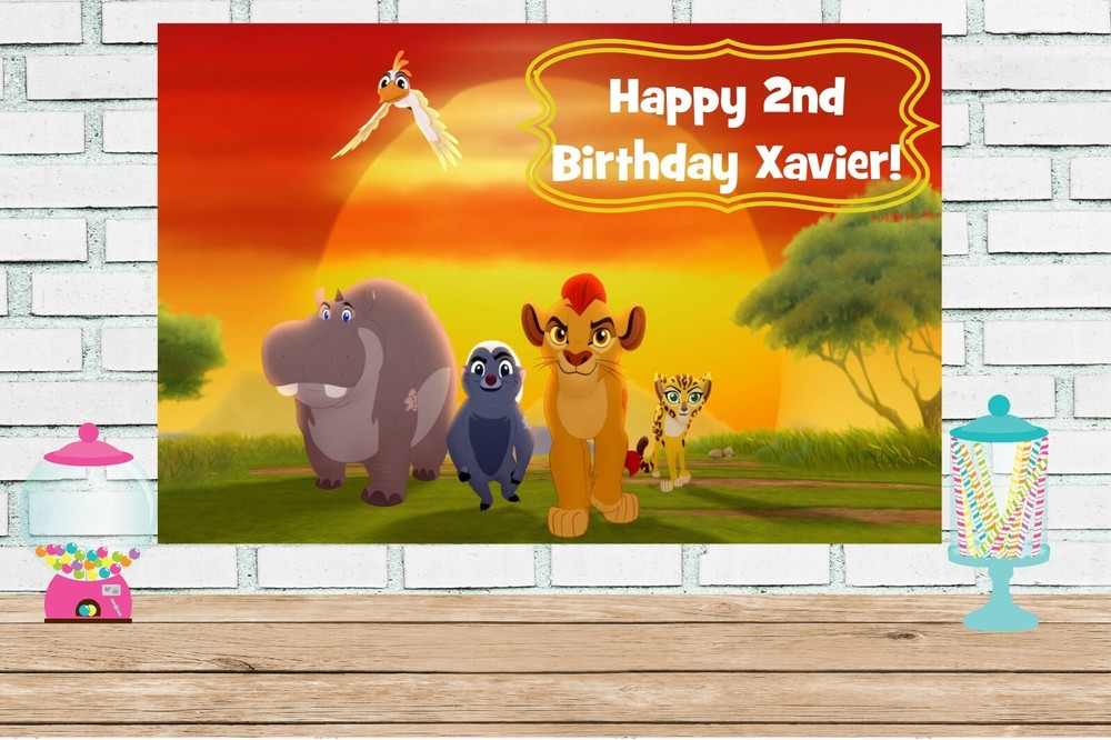 3×5 The Lion King vinyl Birthday Banner