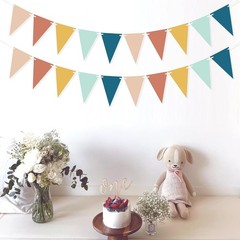2 Pieces Boho Rainbow Pennant Banner for Classroom Decorations | Pre-Strung B…
