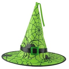 Witch Hats For Child Halloween Witch Costumes Accessories Foldable Witch Green