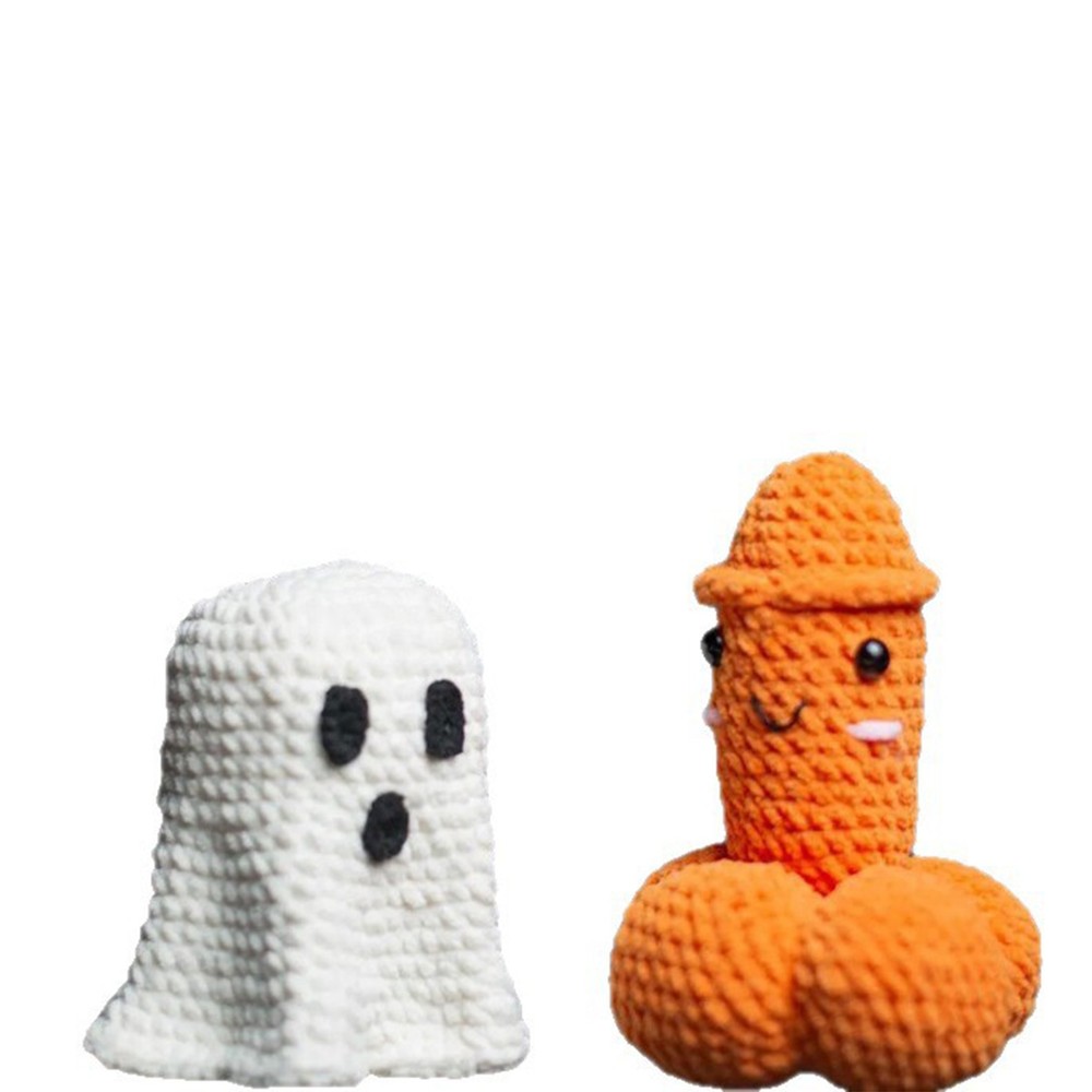 Halloween Crochet Set Ghost Pumpkin Ghost Handmade Crochet Stuffed Toys Festival