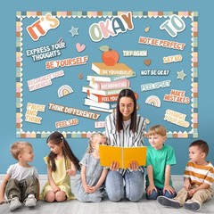 Boho Motivational Bulletin Board Set Welcome Back to School Inspirational Pos…