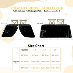 Sequin Tablecloth 90×156 Inch Rectangle Wedding 156″ x 90″ (Rectangular) Black