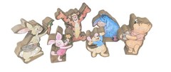 Set 6 Winnie The Pooh Tigger Roo Rabbit Piglet Eeyore Wood Decor Baby Shower