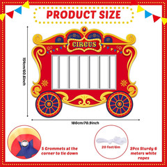 Circus Party Decorations Carnival Cage Shaped Photo Backdrop Circus Photo Booth