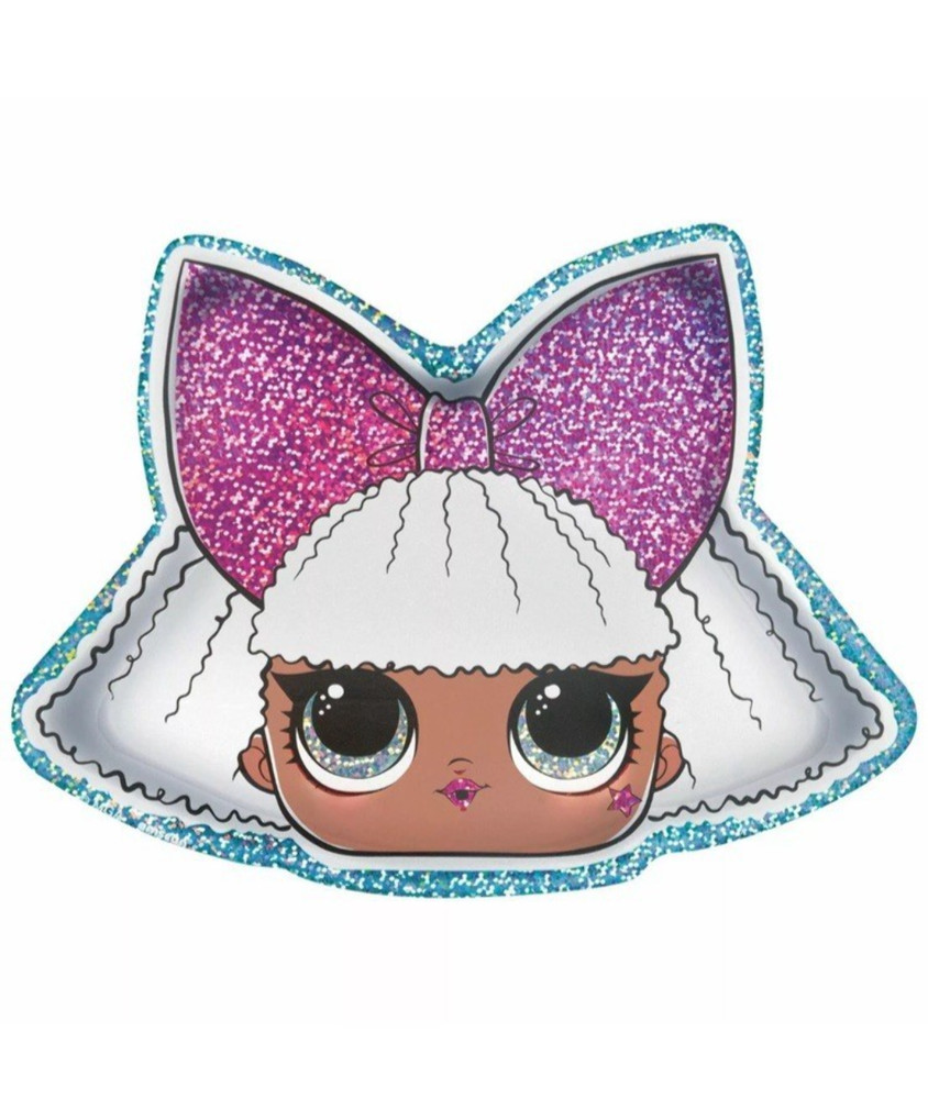 L.O.L. Surprise! Together 4 Eva, 7″ Prismatic Shaped Party Plates – 8 Count