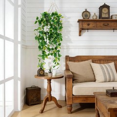 Fake Hanging Plants 2pcs Artificial Plant for Indoor 2 PACK, Green