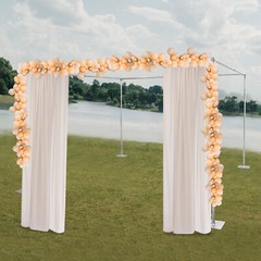Adjustable 4 Post Hardware Kit, Outdoor Wedding Party Stand, Backdrop Stand