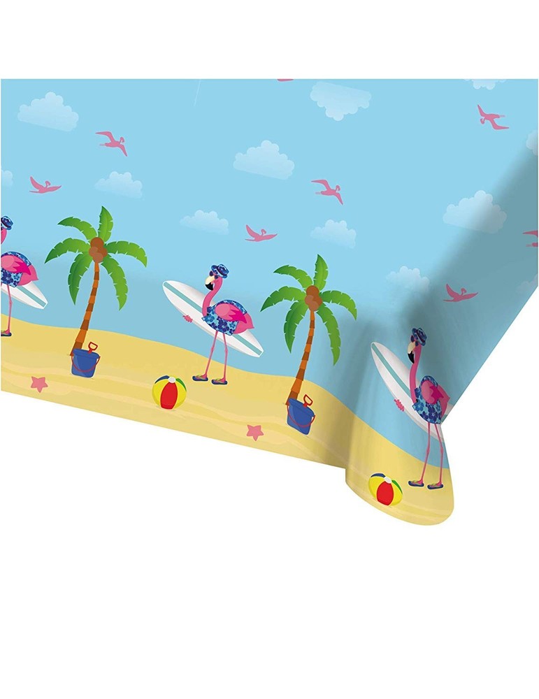 Folat 65343 Flamingo Table Cloth-130×180 cm, Multi-Colored European