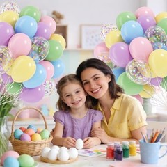 60pcs Balloons 12inch, Colorful Rainbow Light Pink Green Blue Purple Pastel