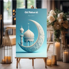 Eid Mubarak foamboard Poster Ramadan