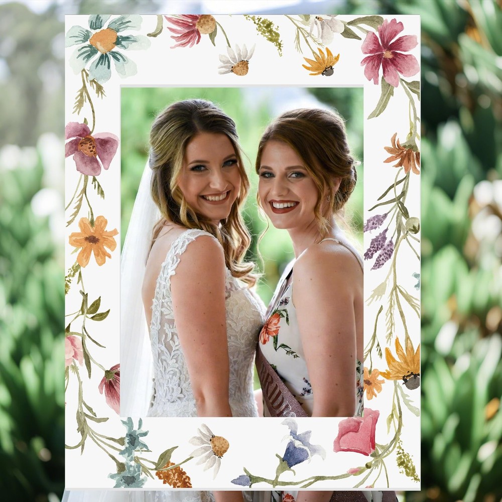 32 x 24 Inches Bridal Shower Photo Booth Props Picture Frame DIY PVC Cutouts …
