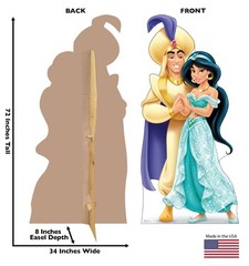 Aladdin and Jasmine Decorative Cutout 72×34 Perfect for Parties Events Decor